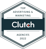 Clutch Top Advertising and Marketing Agencies 2022 badge